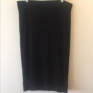 Stretchy Lace Pencil Skirt
